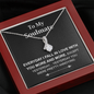 Pendant Necklace On Message Card To My Soulmate Fall In Love Funny