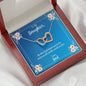 Daughter Be Who God Meant You To Be Love Dad Hearts Necklace On Message Card