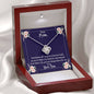 Mom Sometimes All I Need Message Card From Son With Love Knot Necklace