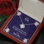 Mom Taught Me To Believe In Me From Son Love Knot Necklace On Message Card