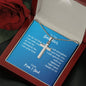 To Our Daughter, Isaiah 41:10, Cross Necklace On Message Card