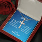 To Our Daughter Romans 15:13 Cross Necklace on Message Card
