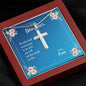 Daughter Be Who God Meant You To Be Cross Necklace Love Mom Message Card