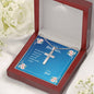 Daughter Be Who God Meant You To Be Cross Necklace Love Dad Message Card