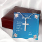 Daughter Be Who God Meant You To Be Cross Necklace Love Dad Message Card