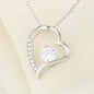 To My Wife I Want To Be Your Last Of Everything Heart Necklace On Loving Message Card