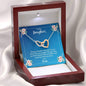Linked Hearts Necklace To Daughter From Mom You Are Braver Stronger Smarter Message Card