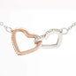 Linked Hearts Necklace To Daughter From Mom You Are Braver Stronger Smarter Message Card