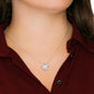 Christmas Message Card Pendant Necklace To Wife I Love Talks Laughter