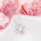 To My Wife I Choose You Love Knot Necklace On Message Card With Rose