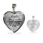 To My Daughter Always Remember Dad Loves You Heart Necklace