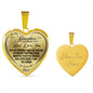 To My Daughter Always Remember Dad Loves You Heart Necklace
