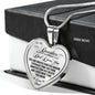 To My Daughter Always Remember Dad Loves You Heart Necklace
