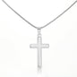 Personalized Cross Necklace For Daughter's First Communion From Mom and Dad On Message Card