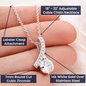To My Soulmate I Love Our Life - Alluring Beauty Necklace and Message Card