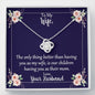 Only Thing Better Wife Mother From Husband Message Card Pendant Necklace