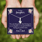 Daughter Only Thing Better Grandchildren Love Mom Dad Message Card Pendant Necklace