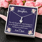 Daughter Only Thing Better Grandchildren Love Mom Dad Message Card Pendant Necklace