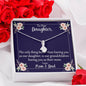 Daughter Only Thing Better Grandchildren Love Mom Dad Message Card Pendant Necklace