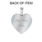 Back of To My Daughter Always Remember Dad Loves You Bracelet displaying option for personalized engraving