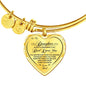 Gold To My Daughter Always Remember Dad Loves You Gold Stackable Bracelet