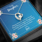 Heart Pendant Necklace On Message Card To Daughter From Dad Braver Stronger