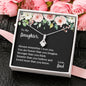 Message Card Pendant Necklace To My Daughter From Dad You Are Braver Than You Imagine