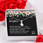 Message Card Pendant Necklace To My Daughter From Dad You Are Braver Than You Imagine