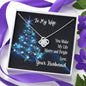 To My Wife You Make My Life Merry and Bright Love Knot Necklace On Message Card