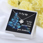 To My Wife You Make My Life Merry and Bright Love Knot Necklace On Message Card