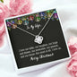 Christmas Message Card Pendant Necklace To Wife I Love Talks Laughter