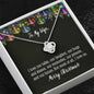 Christmas Message Card Pendant Necklace To Wife I Love Talks Laughter