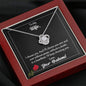 To My Wife I Choose You Love Knot Necklace On Message Card With Rose