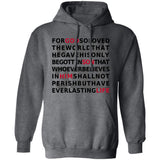 Pullover Hoodie John 3:16 Bible Verse