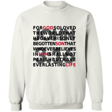 Pullover Sweatshirt John 3:16 Bible Verse