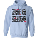 Pullover Hoodie John 3:16 Bible Verse