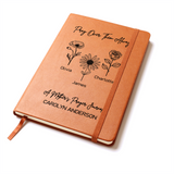 Personalized Mothers Prayer Journal Birth Flowers