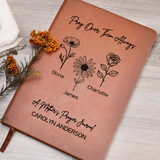 Personalized Mothers Prayer Journal Birth Flowers