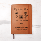Personalized Mothers Prayer Journal Birth Flowers