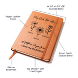 Personalized Mothers Prayer Journal Birth Flowers
