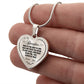 To My Daughter I Will Always Be There Love You Dad Heart Necklace