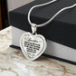 To My Daughter I Will Always Be There Love You Dad Heart Necklace