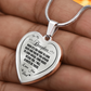 To My Daughter I Will Always Be There Love You Dad Heart Necklace