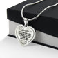 To My Daughter I Will Always Be There Love You Dad Heart Necklace