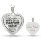 To My Daughter I Will Always Be There Love You Dad Heart Necklace