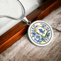 Elegant Chinoiserie Mahjong Necklace with Optional Personalization