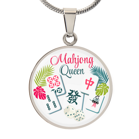 Mahjong Queen Necklace With Personalization Option