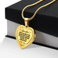 To My Daughter I Will Always Be There Love You Dad Heart Necklace