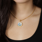 Elegant Chinoiserie Mahjong Necklace with Optional Personalization