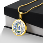 Elegant Chinoiserie Mahjong Necklace with Optional Personalization
